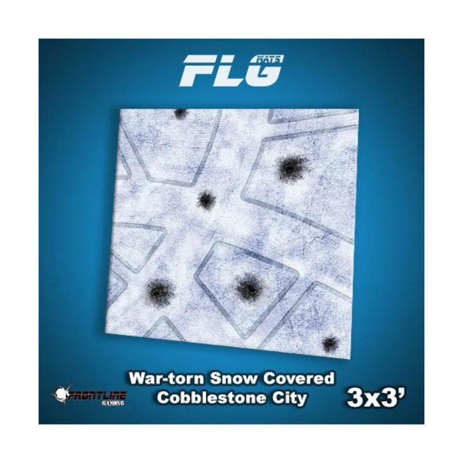 3 х 3 фута — разрушенный войной заснеженный мощеный город, F.L.G. Mats 3' x 3'
3 х 3 фута — разрушенный войной заснеженный мощеный город, F.L.G. Mats 3' x 3'