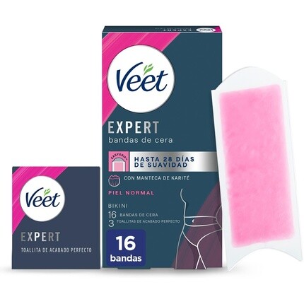 Полоски для депиляции Veet Expert для удаления волос в зоне бикини с маслом ши, 16 полосок
Полоски для депиляции Veet Expert для удаления волос в зоне бикини с маслом ши, 16 полосок