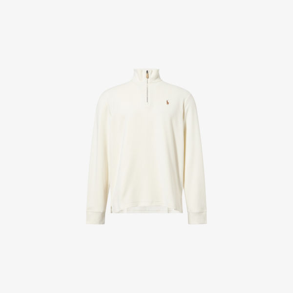 Свитшот Polo Ralph Lauren из хлопкового джерси с вышитым логотипом с воротником на молнии, бежевый
Свитшот Polo Ralph Lauren из хлопкового джерси с вышитым логотипом с воротником на молнии, бежевый