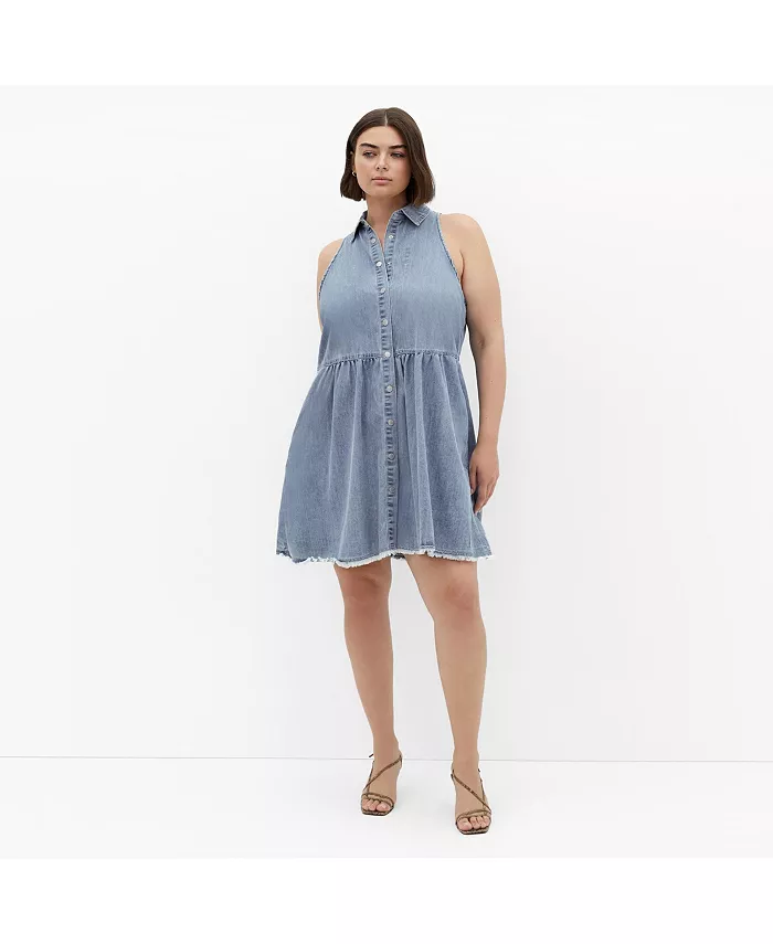 Платье без рукавов размера плюс Dulce CITY CHIC, синий
Платье без рукавов размера плюс Dulce CITY CHIC, синий