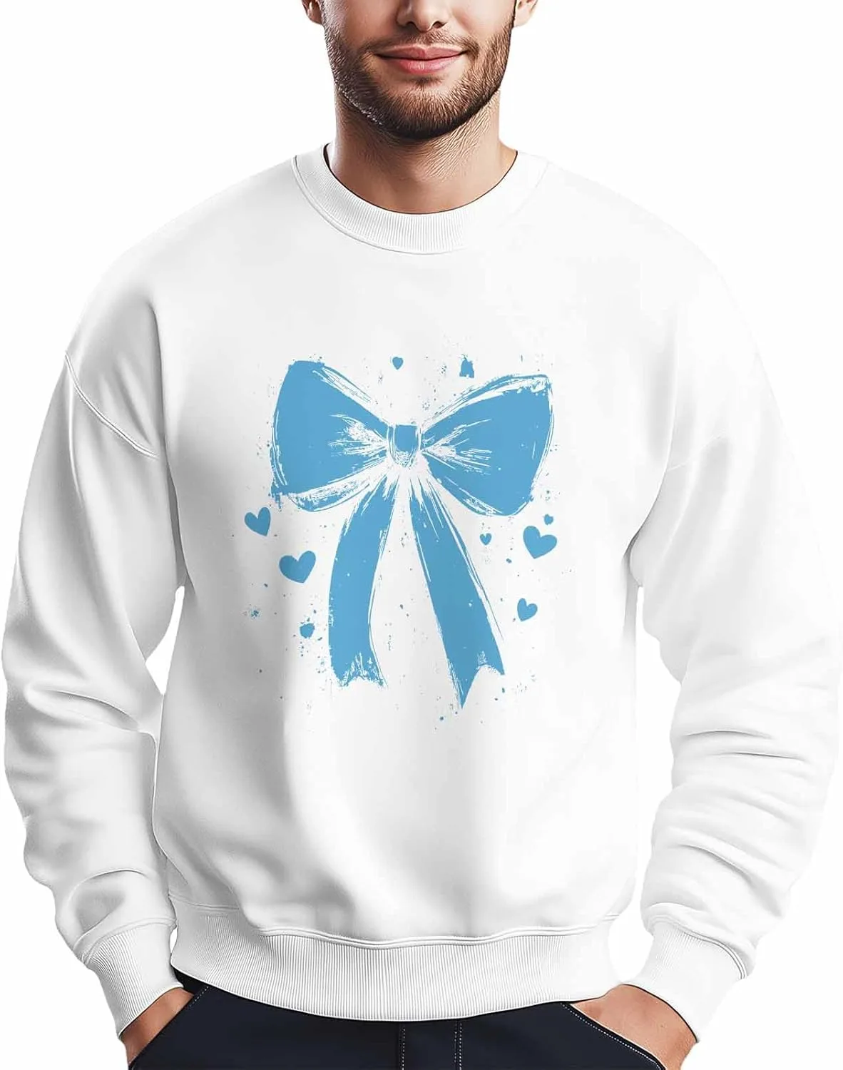 Мужской свитшот с принтом синего сердца и бантом, лонгслив Winvebermior
Мужской свитшот с принтом синего сердца и бантом, лонгслив Winvebermior