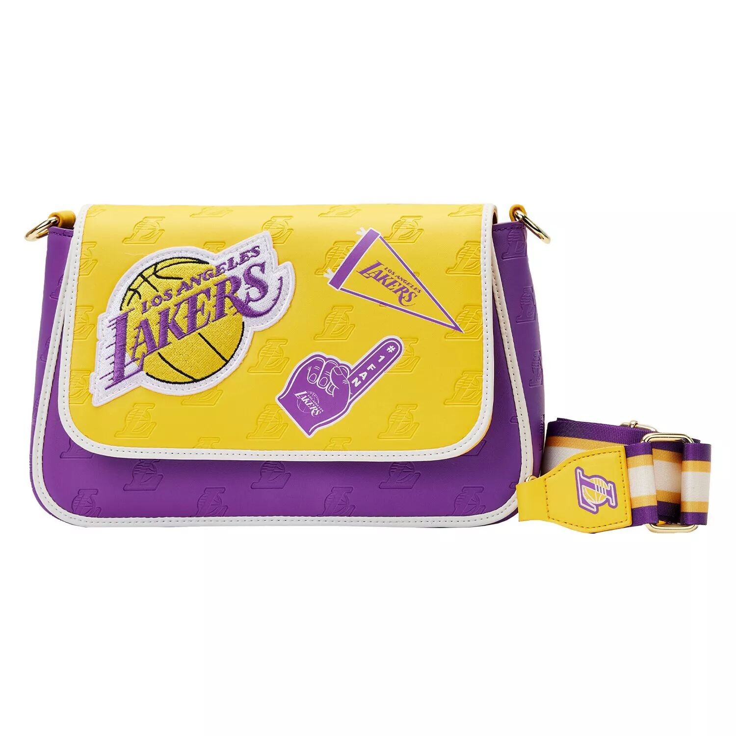 Сумка через плечо Loungefly Los Angeles Lakers с нашивкой Icons
Сумка через плечо Loungefly Los Angeles Lakers с нашивкой Icons