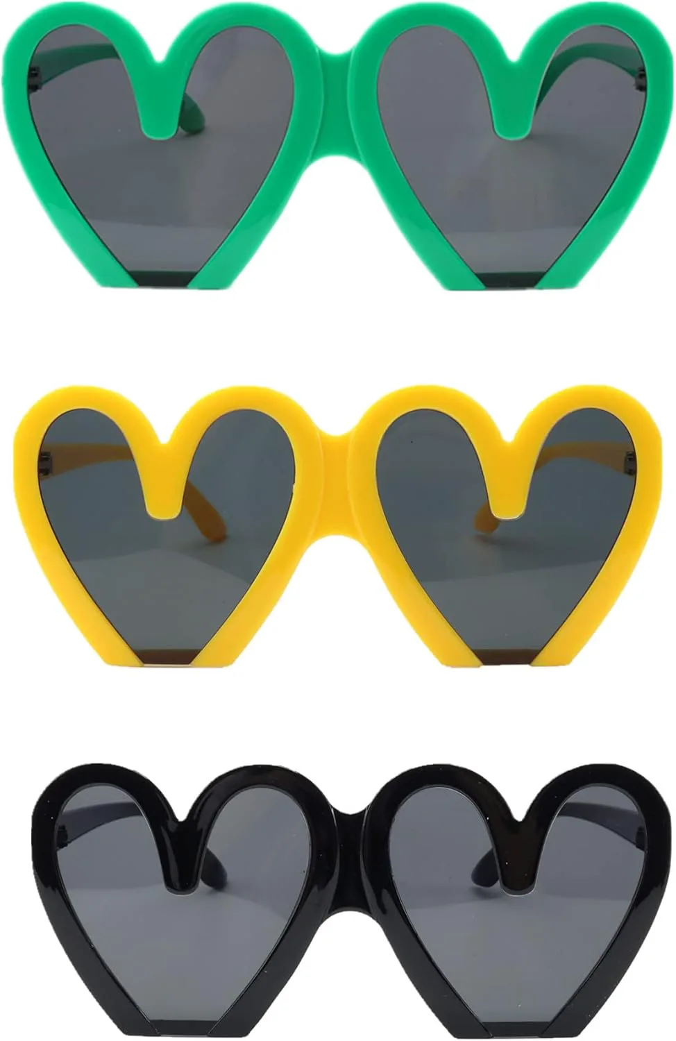 ICARA 3 пары винтажных милых солнцезащитных очков в форме сердца для женщин, модные ретро-очки «кошачий глаз» — идея для создания образа, Green+yellow+black
ICARA 3 пары винтажных милых солнцезащитных очков в форме сердца для женщин, модные ретро-очки «кошачий глаз» — идея для создания образа, Green+yellow+black