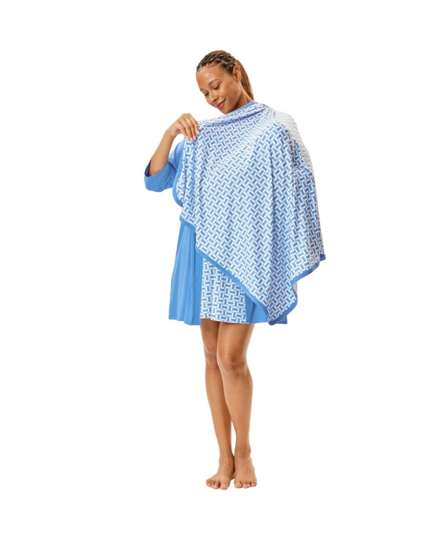 Комплект для сна для беременных: халат, сорочка для кормления и пеленка для малыша Motherhood Maternity, Geo shapes/provence blue
Комплект для сна для беременных: халат, сорочка для кормления и пеленка для малыша Motherhood Maternity, Geo shapes/provence blue