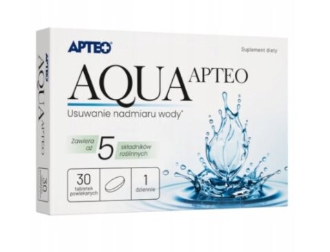 Aqua Apteo, снижение веса и воды в организме, 30 таблеток Synoptis Pharma
Aqua Apteo, снижение веса и воды в организме, 30 таблеток Synoptis Pharma