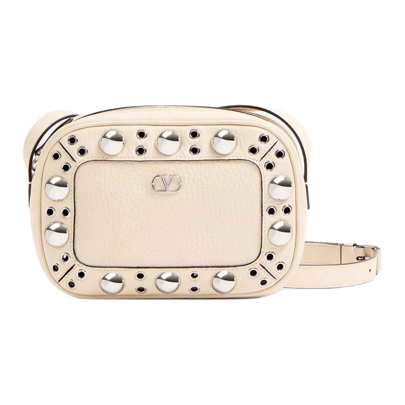 Valentino Женская маленькая сумка через плечо из зернистой телячьей кожи светло-слоновой кости белый
Valentino Женская маленькая сумка через плечо из зернистой телячьей кожи светло-слоновой кости белый