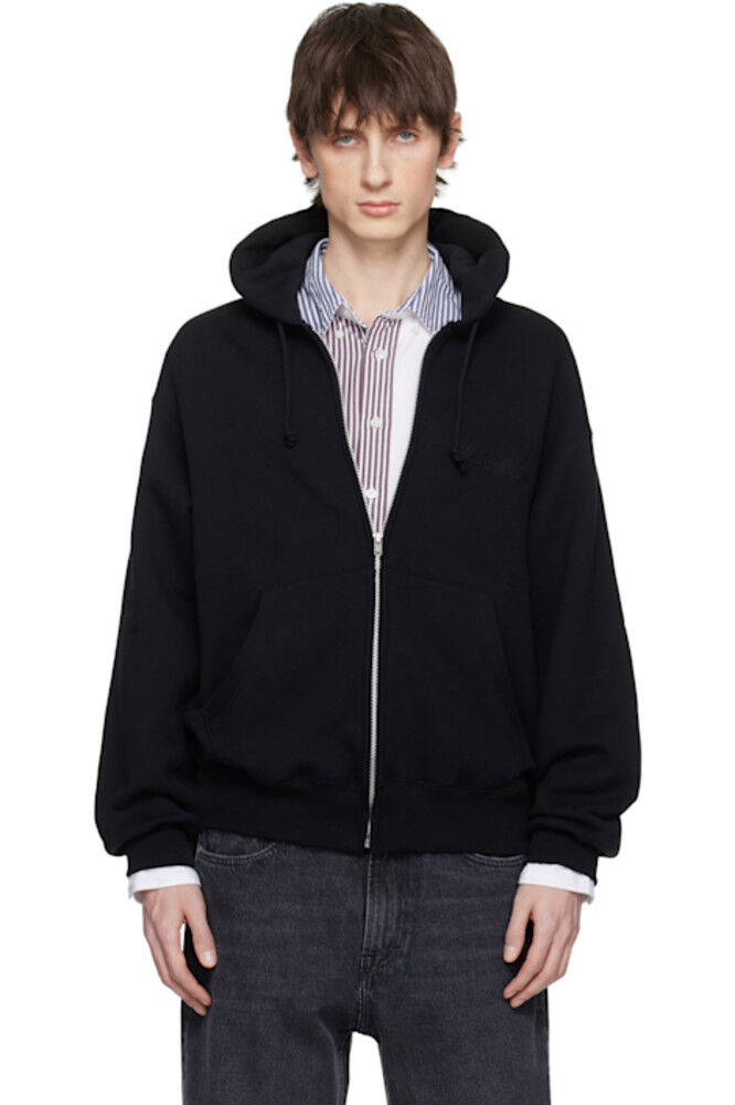 Черная толстовка средней плотности с капюшоном «Бойцовский клуб» на молнии WACKO MARIA
Черная толстовка средней плотности с капюшоном «Бойцовский клуб» на молнии WACKO MARIA