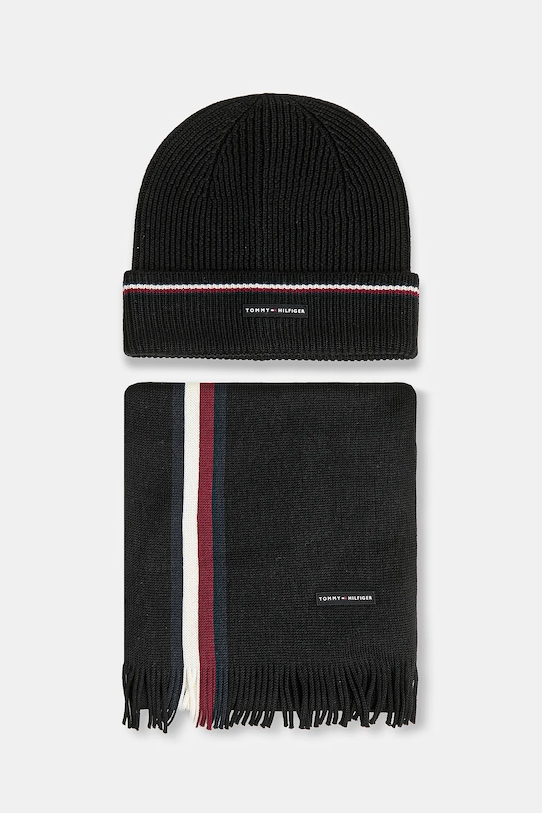 Шапка и шарф с шерстью Tommy Hilfiger, черный
Шапка и шарф с шерстью Tommy Hilfiger, черный