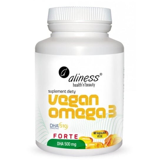 Aliness, Vegan Omega 3 Forte DHA 500 мг 60 капсул
Aliness, Vegan Omega 3 Forte DHA 500 мг 60 капсул