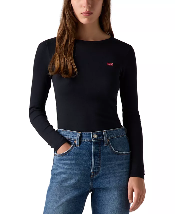 Женская футболка Hayes с длинным рукавом Levi's, черный
Женская футболка Hayes с длинным рукавом Levi's, черный