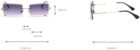 Солнцезащитные очки без оправы прямоугольной формы для женщин, ретро-солнцезащитные очки с градиентным переходом для мужчин, солнцезащитные очки UV400 MTZJH, C74
Солнцезащитные очки без оправы прямоугольной формы для женщин, ретро-солнцезащитные очки с градиентным переходом для мужчин, солнцезащитные очки UV400 MTZJH, C74