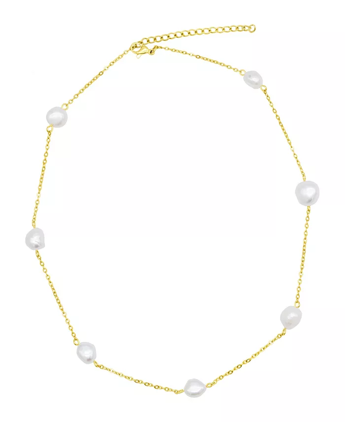 Ожерелье с регулируемой высотой из искусственного пресноводного жемчуга, устойчивое к потускнению и покрытое 14-каратным золотом ADORNIA
Ожерелье с регулируемой высотой из искусственного пресноводного жемчуга, устойчивое к потускнению и покрытое 14-каратным золотом ADORNIA