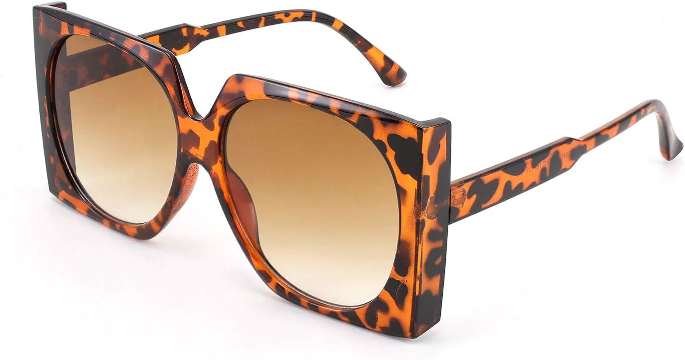 Винтажные большие квадратные солнцезащитные очки FEISEDY для женщин, модные, крупная форма, 100% защита от УФ-излучения UV400, B2749, Leopard Frame & Gradual Tea Lens
Винтажные большие квадратные солнцезащитные очки FEISEDY для женщин, модные, крупная форма, 100% защита от УФ-излучения UV400, B2749, Leopard Frame & Gradual Tea Lens