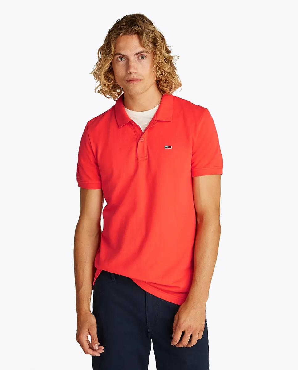 Мужская рубашка-поло облегающего кроя с короткими рукавами Tommy Jeans, оранжевый
Мужская рубашка-поло облегающего кроя с короткими рукавами Tommy Jeans, оранжевый