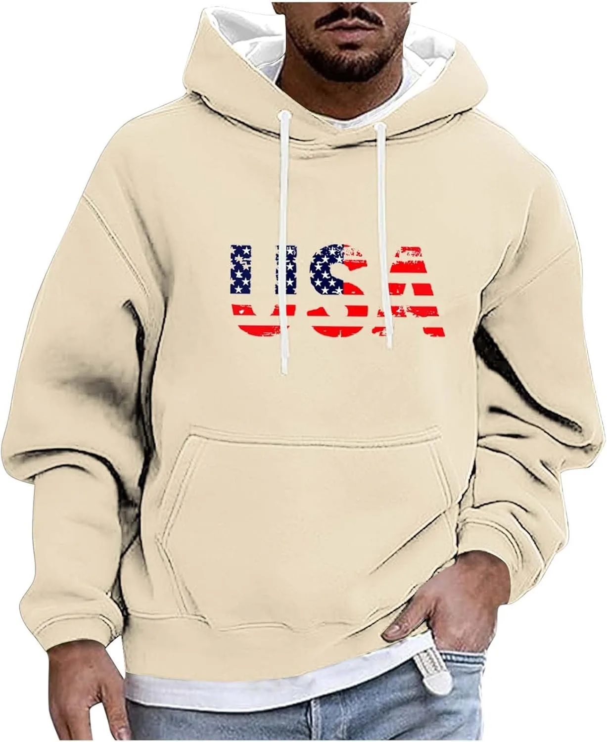 Мужской худи с капюшоном и накладным карманом AGWOLF
Мужской худи с капюшоном и накладным карманом AGWOLF