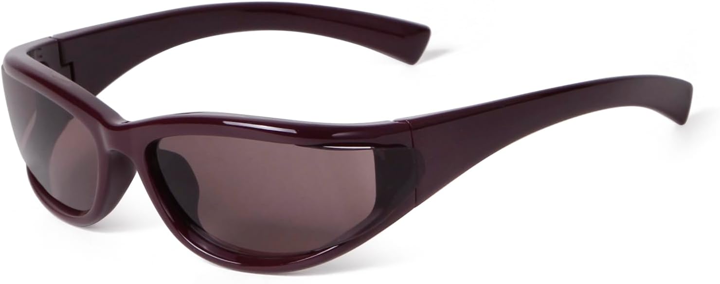 Солнцезащитные очки JUDOO Y2K с обтекаемой формой для женщин и мужчин, ретро-футуристические очки большого размера, защита от УФ-излучения UV400, Grape Purple Frame /Burgundy Lens
Солнцезащитные очки JUDOO Y2K с обтекаемой формой для женщин и мужчин, ретро-футуристические очки большого размера, защита от УФ-излучения UV400, Grape Purple Frame /Burgundy Lens