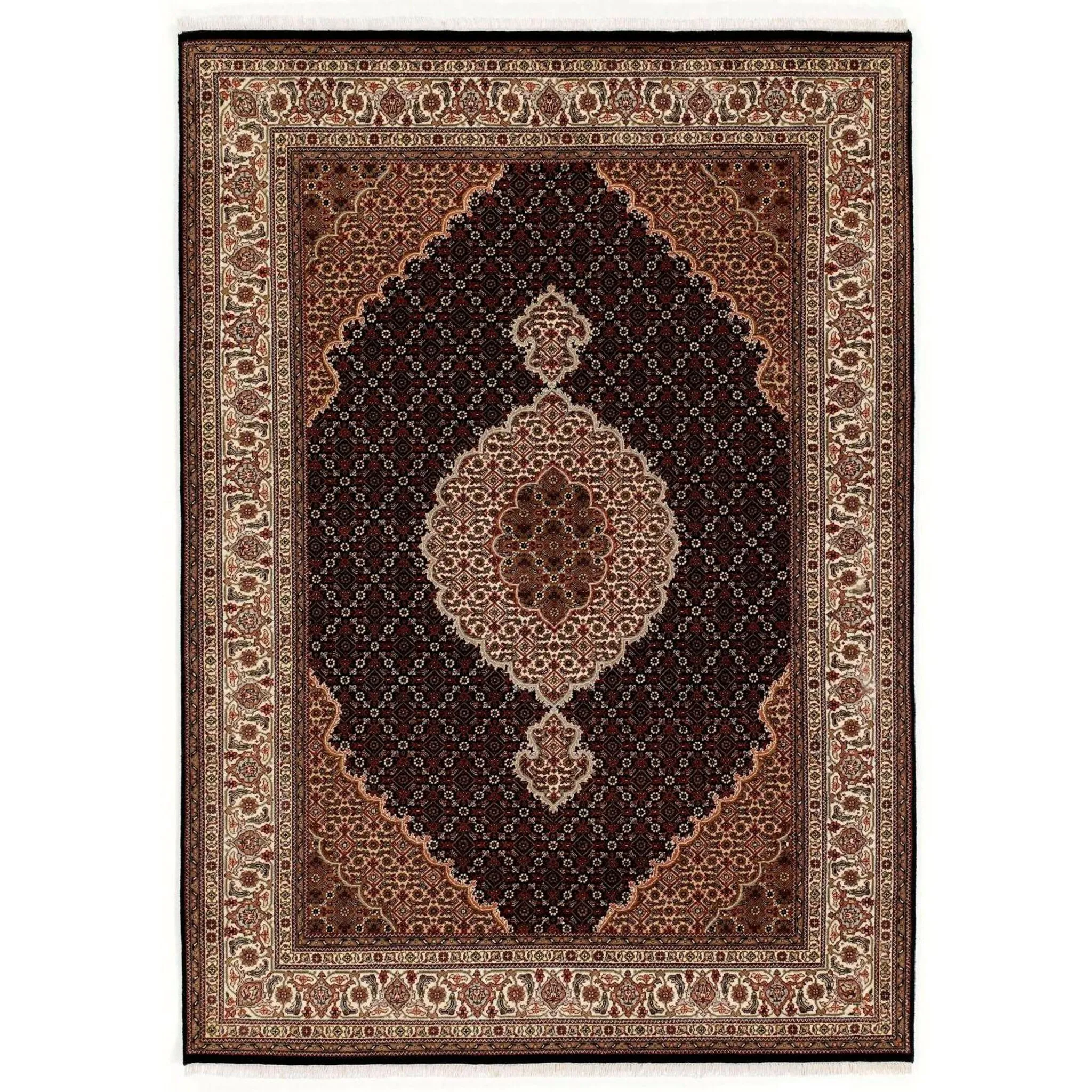 OCI THE CARPET BRAND Восточный ковер «Кавари Махи», прямоугольный, высота 5 мм, качественная ручная работа, с бахромой, гостиная Oci Die Teppichmarke, черный
OCI THE CARPET BRAND Восточный ковер «Кавари Махи», прямоугольный, высота 5 мм, качественная ручная работа, с бахромой, гостиная Oci Die Teppichmarke, черный