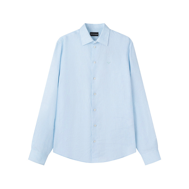 Рубашка из шамбрэя Guru Collar EMPORIO ARMANI, синий
Рубашка из шамбрэя Guru Collar EMPORIO ARMANI, синий