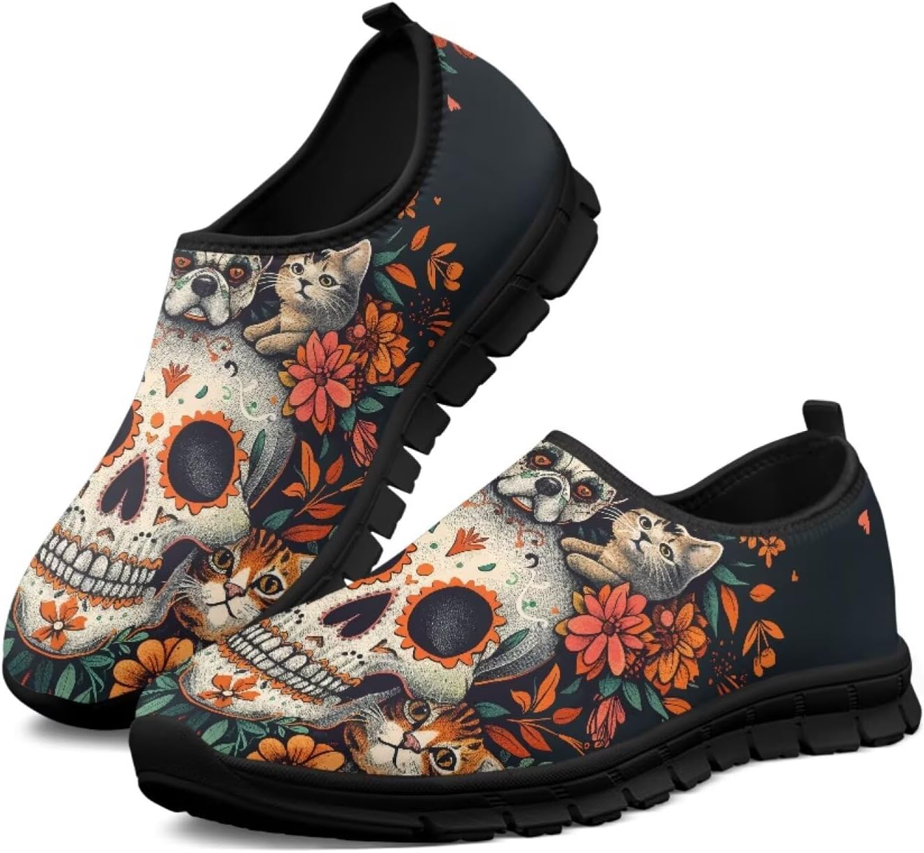 Лоферы без шнурков, унисекс Estailounic, Sugar Skull Pug
Лоферы без шнурков, унисекс Estailounic, Sugar Skull Pug