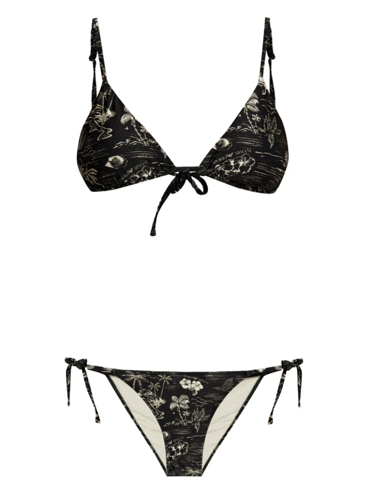 Бикини Emporio Armani с треугольными чашками, черный
Бикини Emporio Armani с треугольными чашками, черный