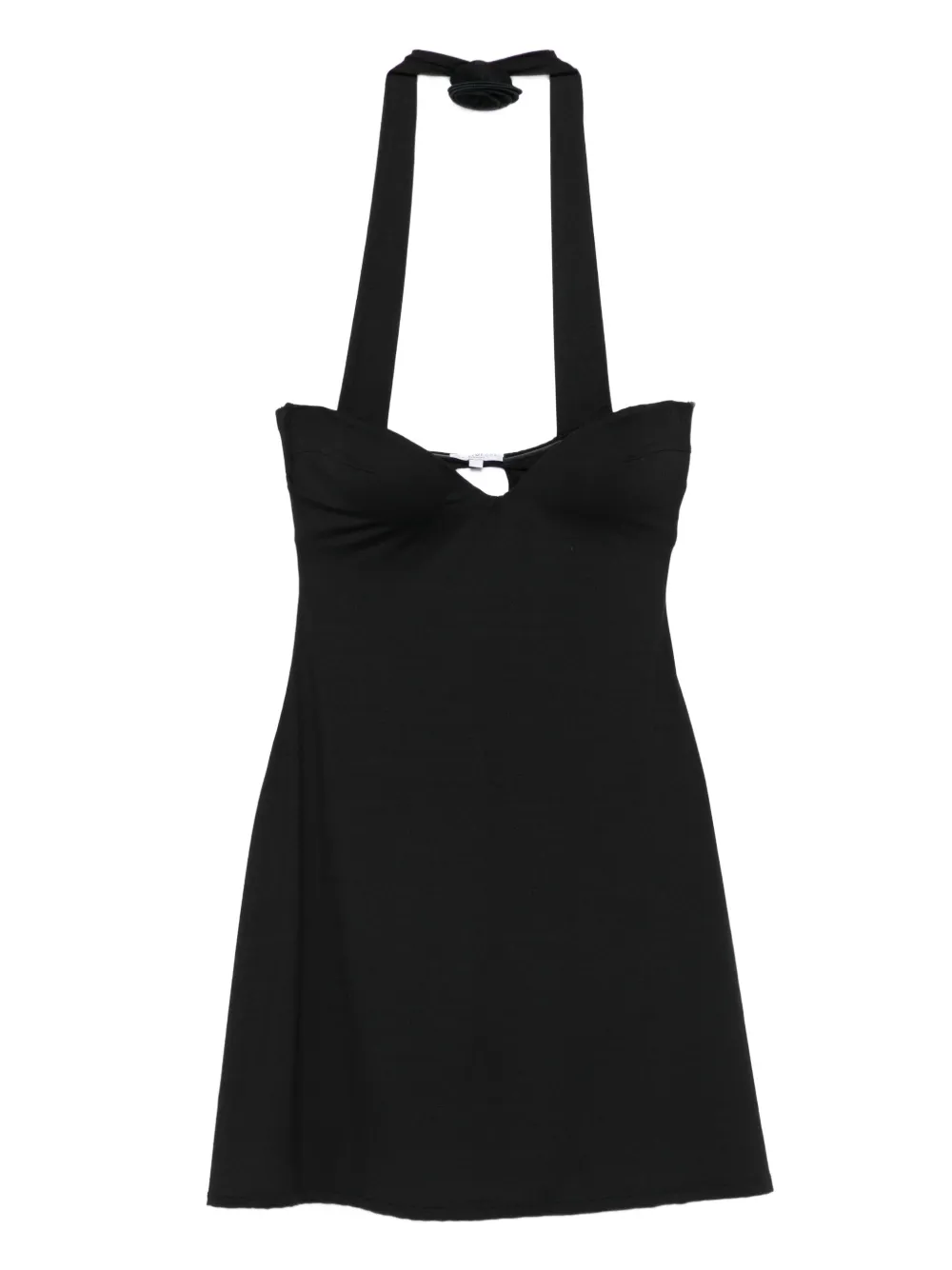 Мини-платье с халтер-воротником, украшенное розами La Reveche, черный
Мини-платье с халтер-воротником, украшенное розами La Reveche, черный