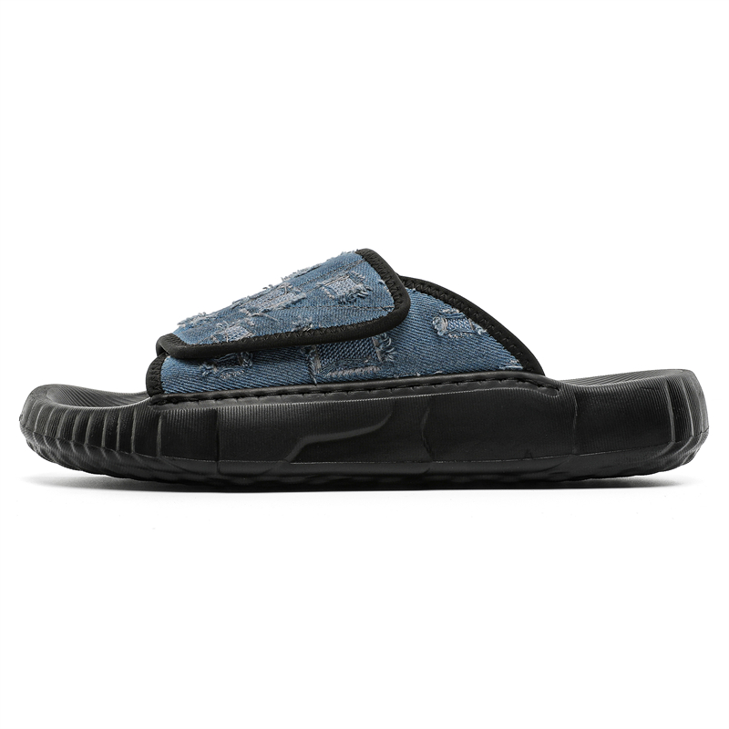 MUPPLE Резиновые тихие износостойкие тапочки-слайды мужские синие
MUPPLE Резиновые тихие износостойкие тапочки-слайды мужские синие