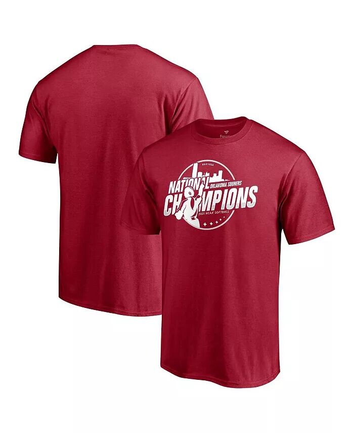 Мужская футболка Crimson Oklahoma Doesn's 2021 NCAA по софтболу, женская футболка чемпионов мира среди колледжей в краже Fanatics
Мужская футболка Crimson Oklahoma Doesn's 2021 NCAA по софтболу, женская футболка чемпионов мира среди колледжей в краже Fanatics