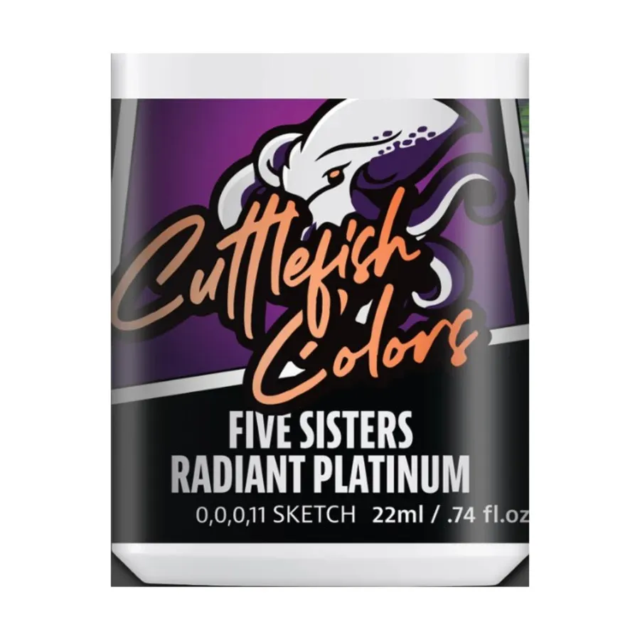 5 Сияющая платина сестры, Cuttlefish Colors - Metallics and Fluorescent (15ml)
5 Сияющая платина сестры, Cuttlefish Colors - Metallics and Fluorescent (15ml)