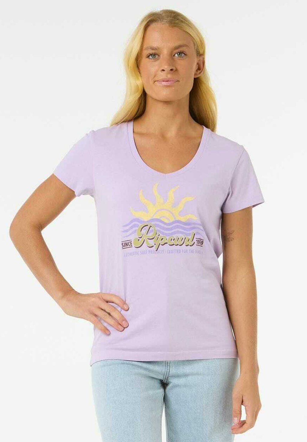 Футболка с принтом Rip Curl, лиловый 
Футболка с принтом Rip Curl, лиловый