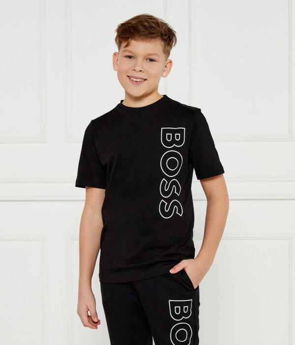 Футболка детская Boss Kidswear Regular Fit, черный 
Футболка детская Boss Kidswear Regular Fit, черный