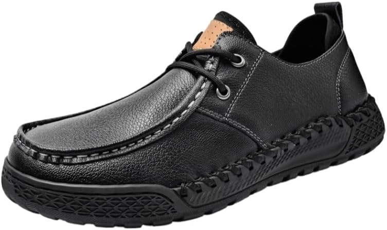 Мужские лоферы большого размера для весны/осени - черные повседневные кожаные туфли с мягкой подошвой на шнуровке, комфорт на весь день и гибкая подошва Clolinde
Мужские лоферы большого размера для весны/осени - черные повседневные кожаные туфли с мягкой подошвой на шнуровке, комфорт на весь день и гибкая подошва Clolinde