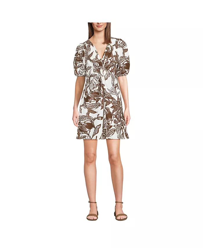 Женское льняное платье выше колена с рукавами-фонариками Lands' End, мультиколор
Женское льняное платье выше колена с рукавами-фонариками Lands' End, мультиколор