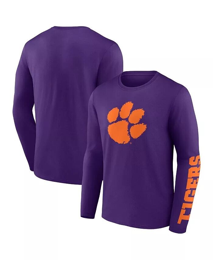 Мужская фиолетовая футболка с длинным рукавом Clemson Tigers Double Time 2-Hit Fanatics
Мужская фиолетовая футболка с длинным рукавом Clemson Tigers Double Time 2-Hit Fanatics