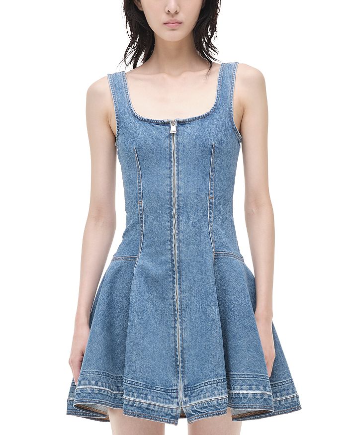 Элеодра Джинсовое мини-платье на молнии спереди SIMKHAI, мультиколор
Элеодра Джинсовое мини-платье на молнии спереди SIMKHAI, мультиколор