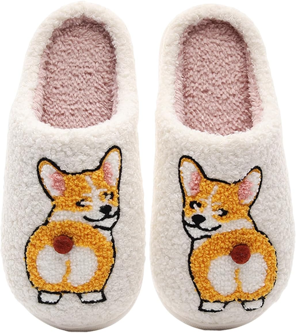 Тапочки Cxvzr для собак для женщин и мужчин, милые тапочки с корги и бордер колли, пушистые, теплые, с нескользящей подошвой для дома, A-corgi
Тапочки Cxvzr для собак для женщин и мужчин, милые тапочки с корги и бордер колли, пушистые, теплые, с нескользящей подошвой для дома, A-corgi