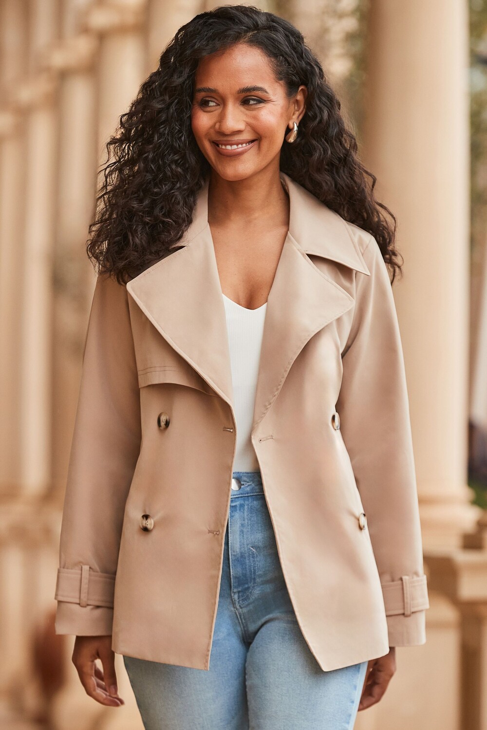 Тренч с карманами Sosandar, бежевый
Тренч с карманами Sosandar, бежевый