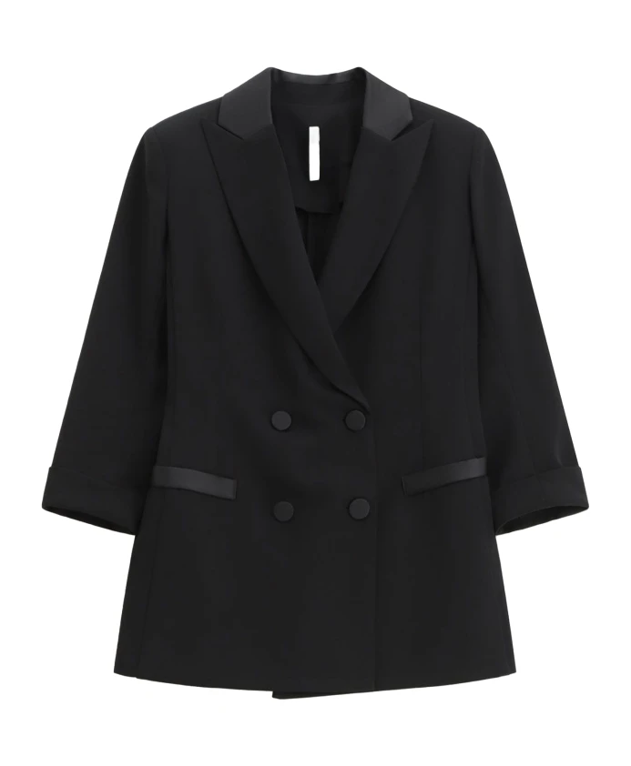 Двубортное пальто с рукавами 3/4 Imperial, черный
Двубортное пальто с рукавами 3/4 Imperial, черный