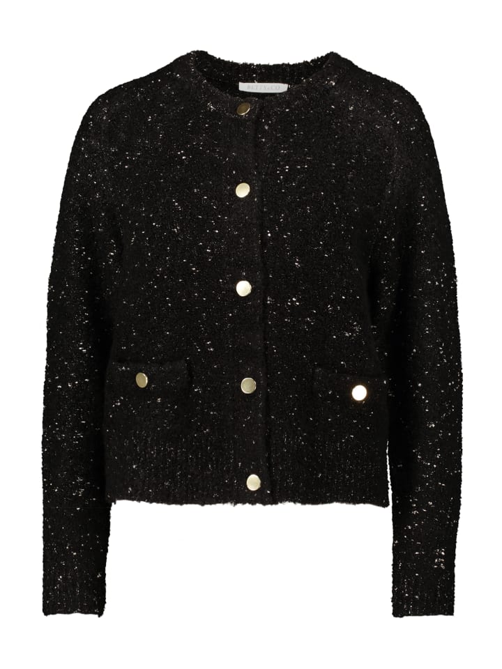 Вязаный кардиган с люрексом черного цвета BETTY & CO
Вязаный кардиган с люрексом черного цвета BETTY & CO