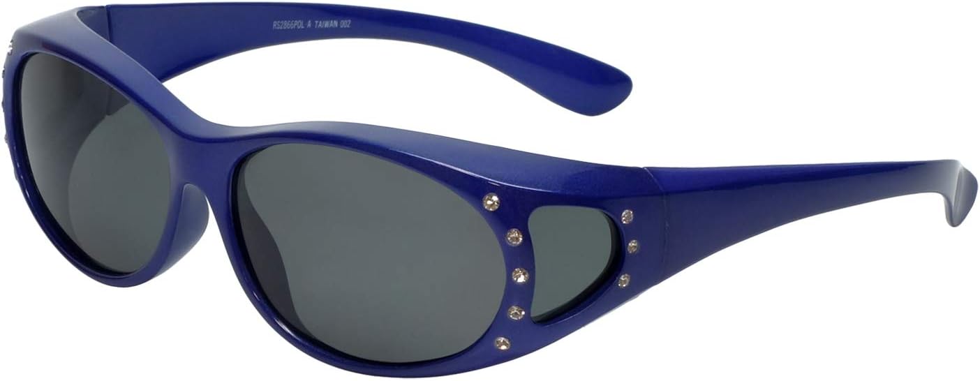 Солнцезащитные очки Calabria 2866 с поляризацией, надеваются поверх очков с диоптриями, подходят для мужчин и женщин, имеют обтекаемую форму и защищают от УФ-излучения, Violet W/Rhinestones
Солнцезащитные очки Calabria 2866 с поляризацией, надеваются поверх очков с диоптриями, подходят для мужчин и женщин, имеют обтекаемую форму и защищают от УФ-излучения, Violet W/Rhinestones