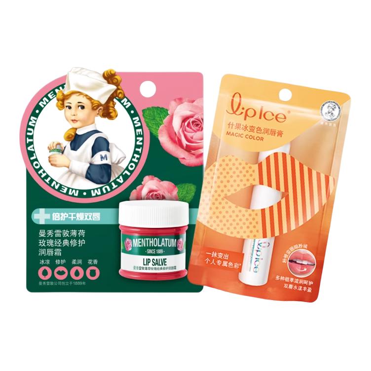 Mentholatum Бальзам для губ Mint Rose успокаивающий, увлажняющий и восстанавливающий 8,9г+8,9г
Mentholatum Бальзам для губ Mint Rose успокаивающий, увлажняющий и восстанавливающий 8,9г+8,9г