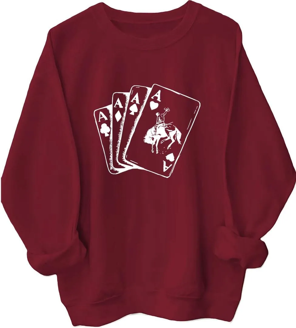 Толстовка с капюшоном Ace Card Cowboy, винтажная Batclock
Толстовка с капюшоном Ace Card Cowboy, винтажная Batclock