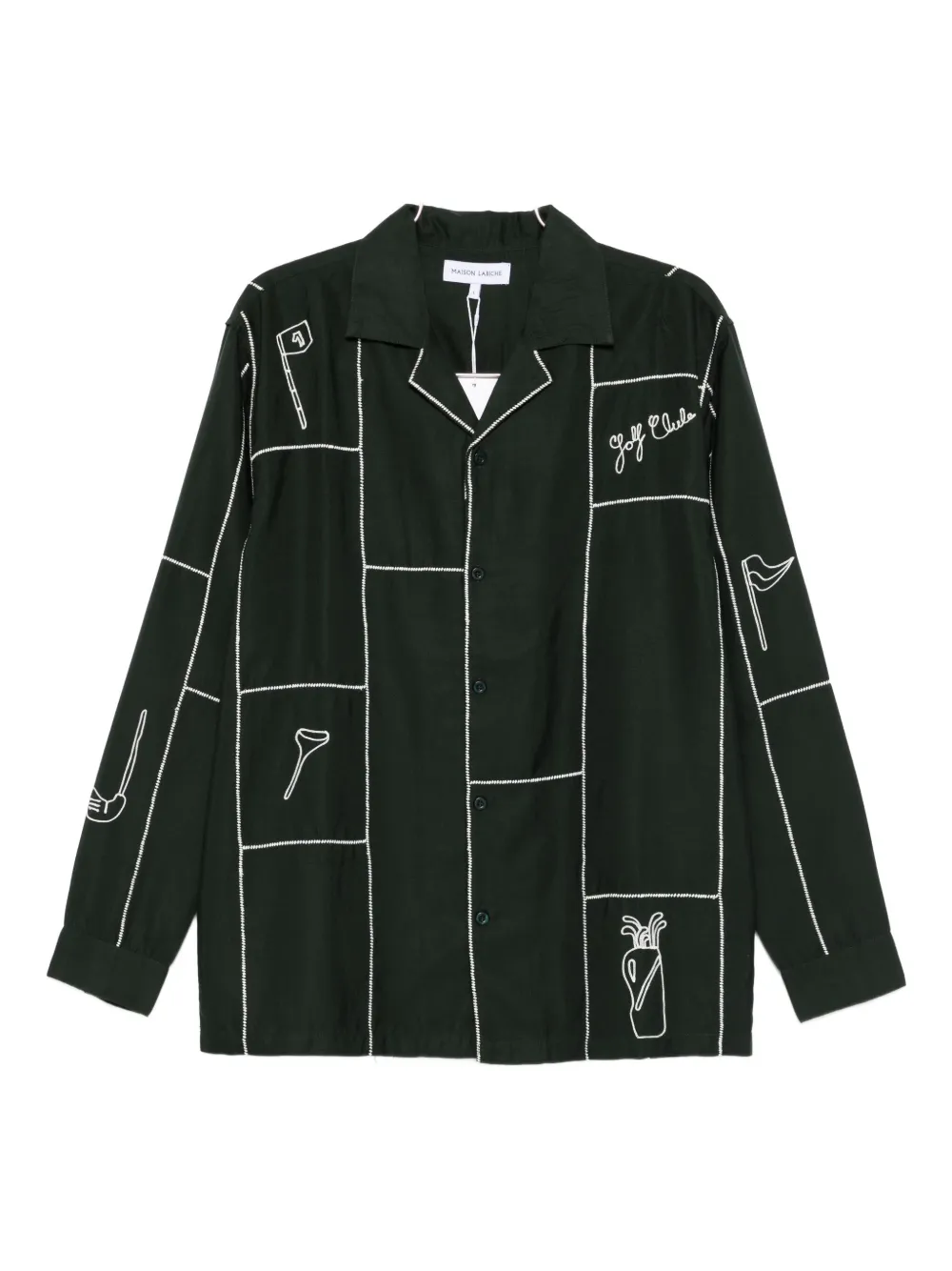 Рубашка Riqueti с вышивкой Maison Labiche, зеленый
Рубашка Riqueti с вышивкой Maison Labiche, зеленый