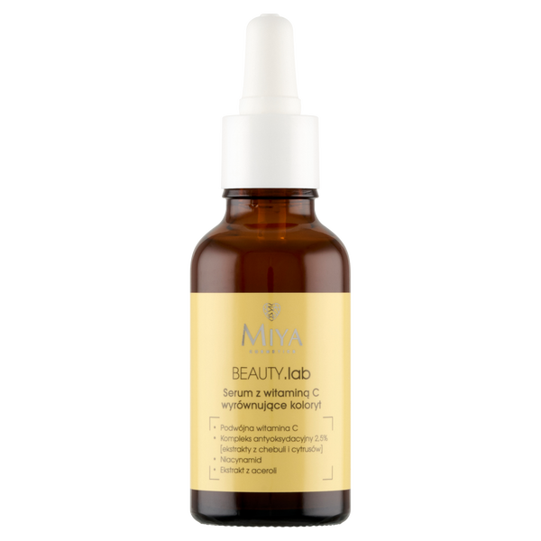 Сыворотка с витамином С для лица, выравнивающая тон кожи, 30 мл Miya Cosmetics Beauty.Lab
Сыворотка с витамином С для лица, выравнивающая тон кожи, 30 мл Miya Cosmetics Beauty.Lab