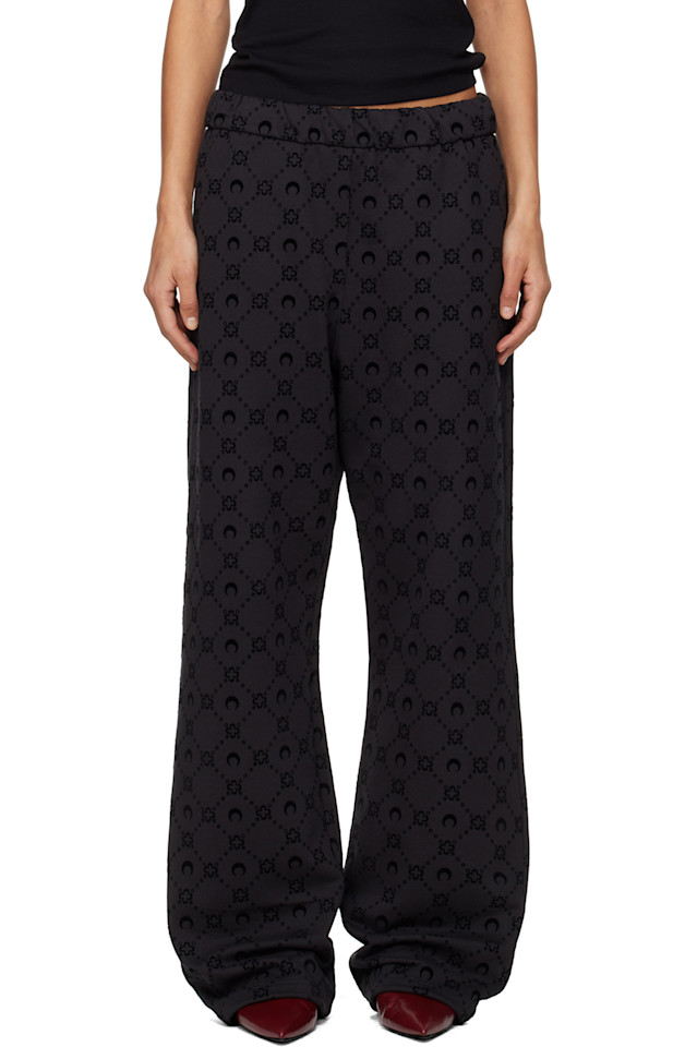 Marine Serre Черные флисовые спортивные штаны с лунным рисунком
Marine Serre Черные флисовые спортивные штаны с лунным рисунком