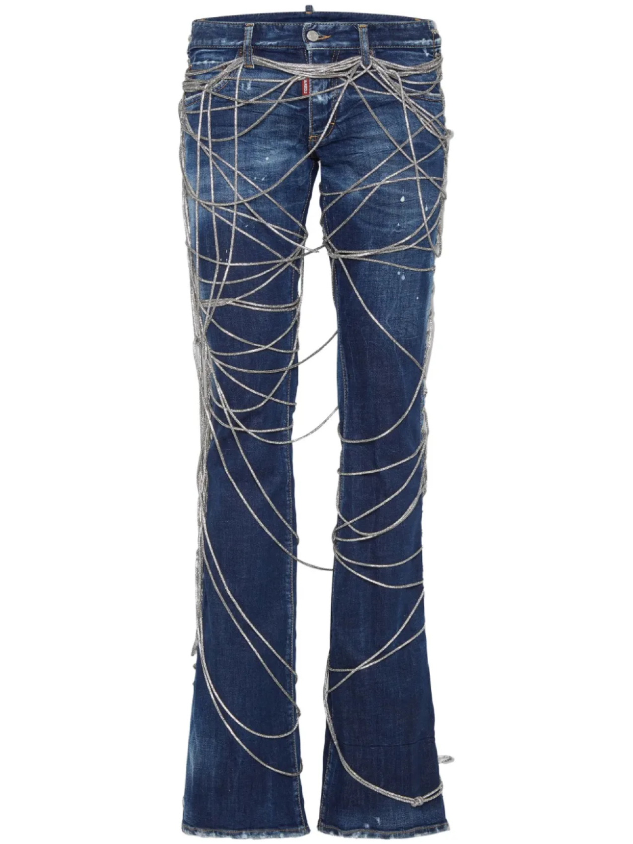 DSQUARED2 джинсы со шнуровкой, синий
DSQUARED2 джинсы со шнуровкой, синий