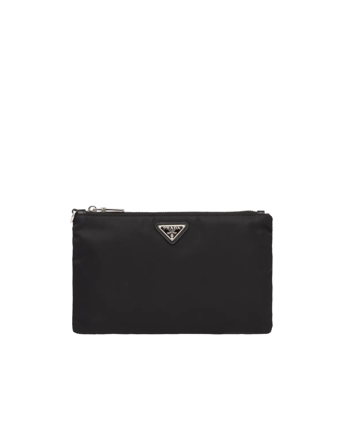 Косметичка из переработанного нейлона и кожи сафьяно Prada, черный
Косметичка из переработанного нейлона и кожи сафьяно Prada, черный