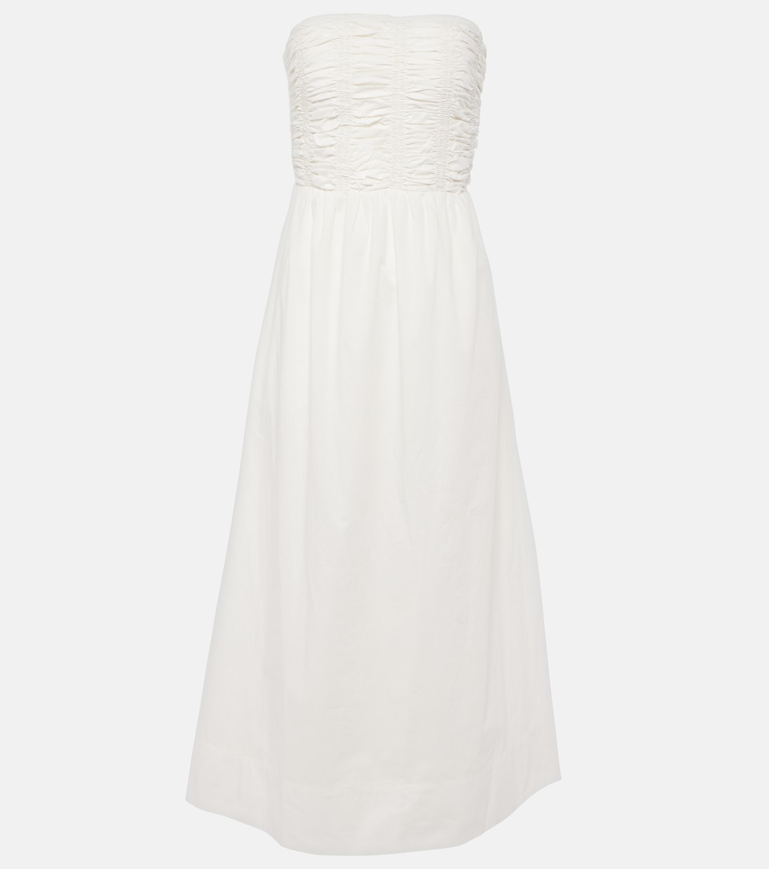 Платье миди из хлопка без бретелек Dominquez Faithfull, белый
Платье миди из хлопка без бретелек Dominquez Faithfull, белый