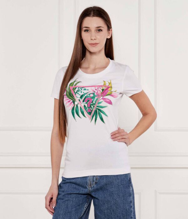 Футболки Slim fit Guess Jeans, белый 
Футболки Slim fit Guess Jeans, белый