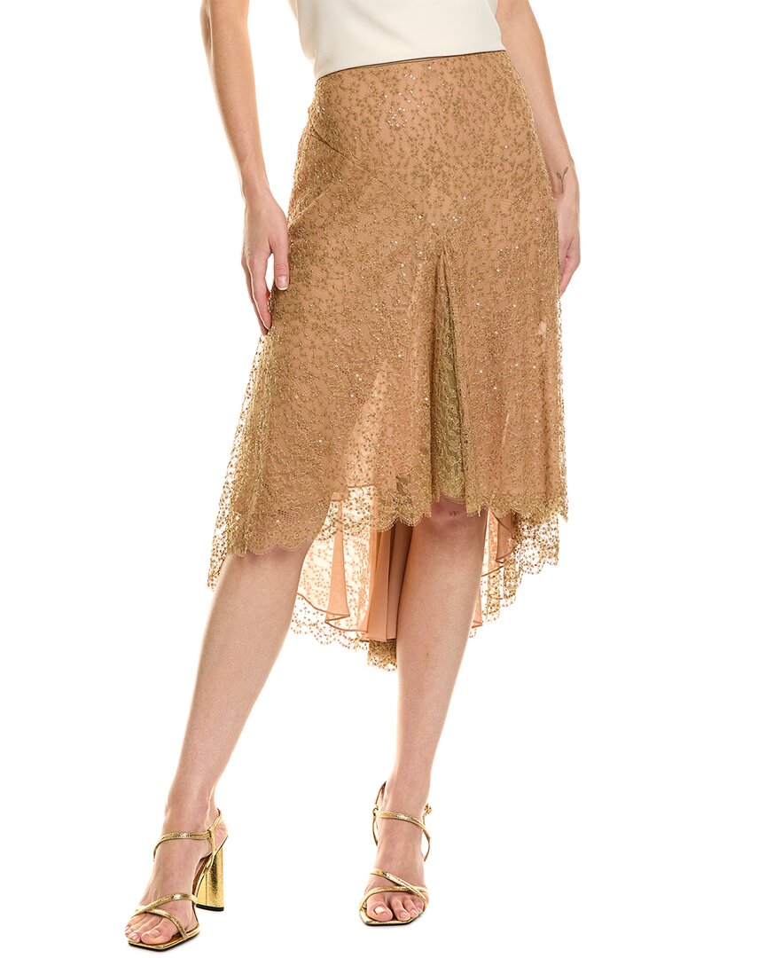 Michael Kors Collection Юбка для танцев из смесового шелка с кружевом, коричневый
Michael Kors Collection Юбка для танцев из смесового шелка с кружевом, коричневый