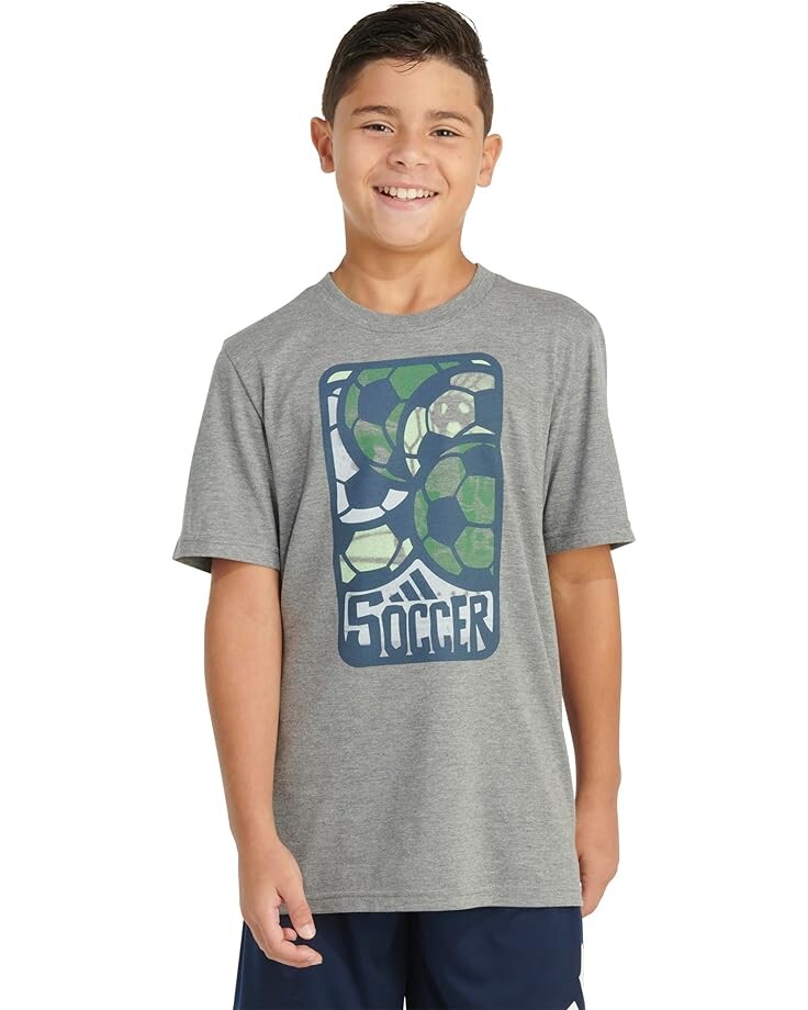 Футболка adidas Kids SS Soccer Htr Tee(Toddler/Little Kid), цвет Charcoal Grey
Футболка adidas Kids SS Soccer Htr Tee(Toddler/Little Kid), цвет Charcoal Grey